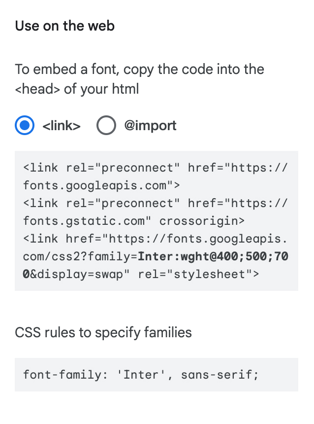 Google Fonts guide